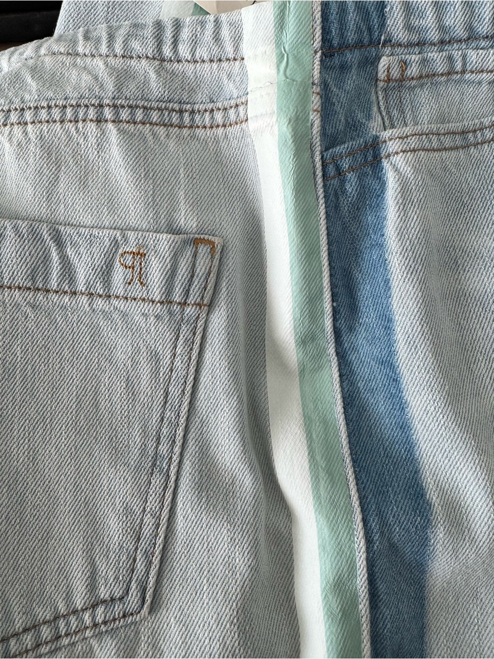 Pilcro Light Blue Wide-Leg Denim Jeans - Picture 8 of 16